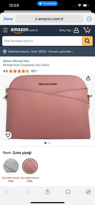 Michael Kors Брендовое сумка персикового цвета