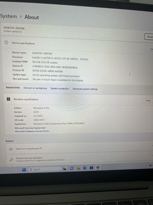 4 laptopuri, thinkpad T14s gen2 microsoft surface go