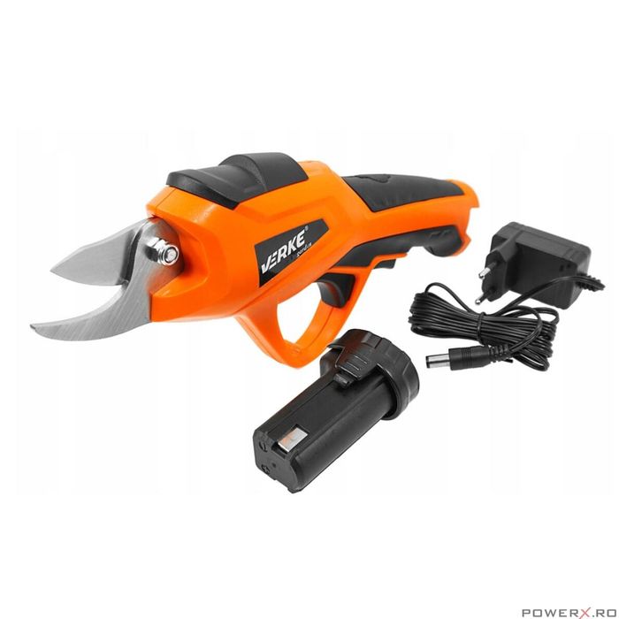 Foarfeca electrica cu acumulator pentru curatarea arbustilor,