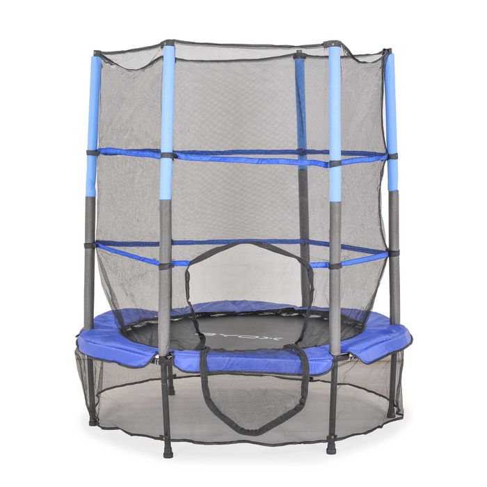 BYOX Батут с вътрешна мрежа HOP 4.5FT 140cm син