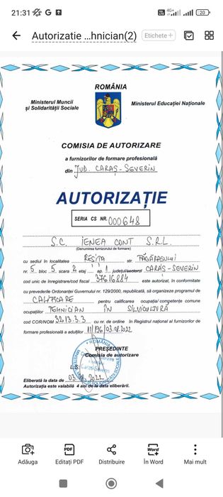 Curs Tehnician Silvic (online) - Salvează 35.000 Lei în Firma Ta