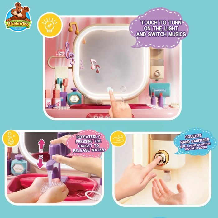 Детской косметики стул Трюмо Девочки Qiz bolalar Kosmetika stoli