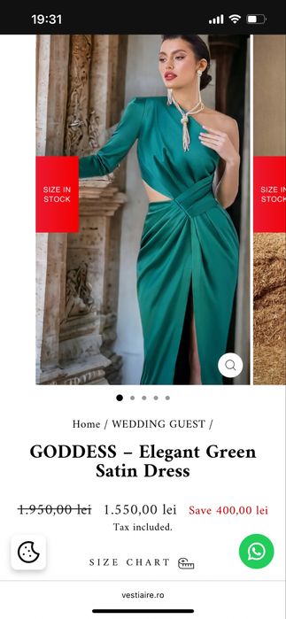 Rochie de seara verde