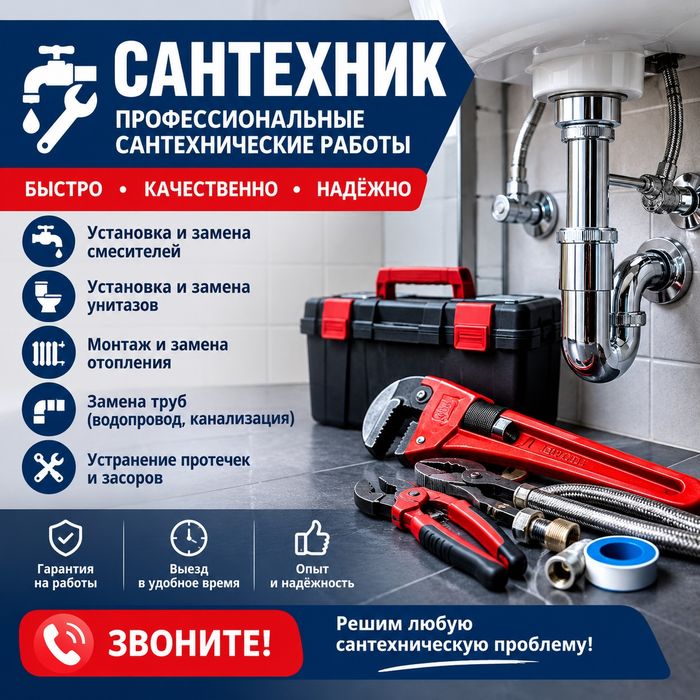 Сантехнических работы