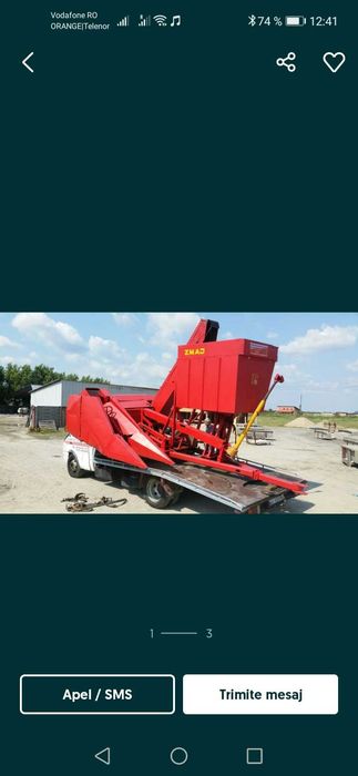 Culegatoare porumb 1 rand zmaj 214