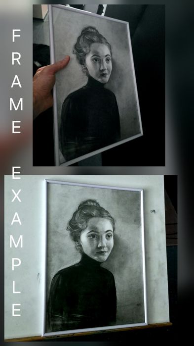 Портрет по поръчка от снимка. Реалистичен, с молив.