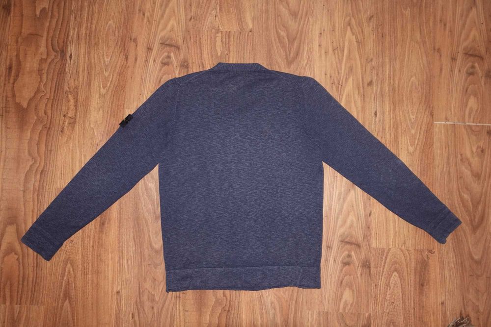 Pulover Stone Island, Marimea M, Albastru, Stare Foarte Buna
