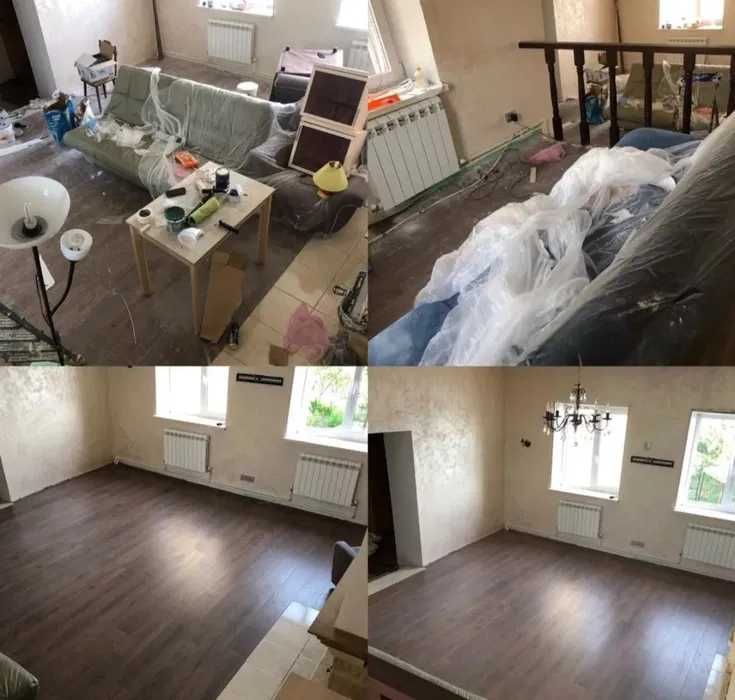 Клининг уборка дома, квартиры под ключ