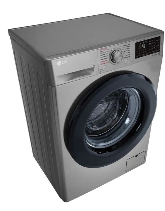 Узкая стиральная машина LG F2M5HS6S c функцией пара Steam, 7кг