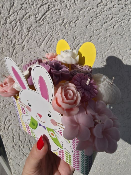 Aranjament din ceara naturala de soia parfumata