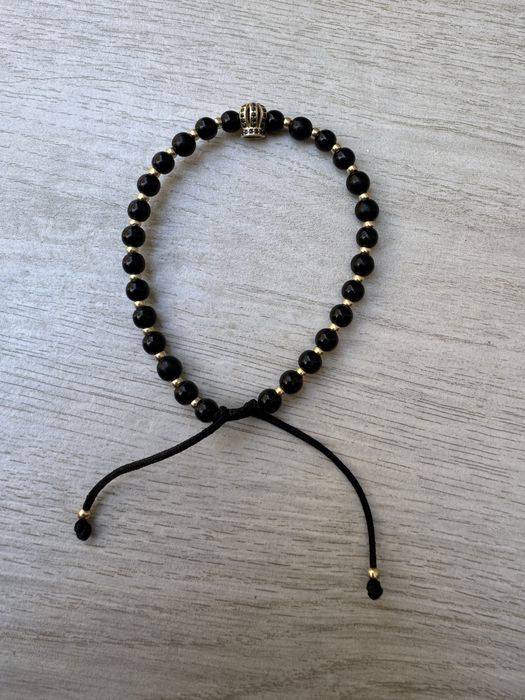 Vand bratara snur cu bile aur 14k
