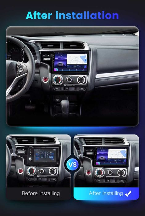 Navigatie Android 14 Honda Jazz IV 2013 2020 1/8Gb Waze CarPlay CAMERA