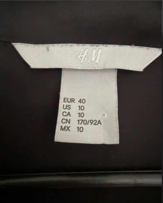 Черна елегантна риза H&M