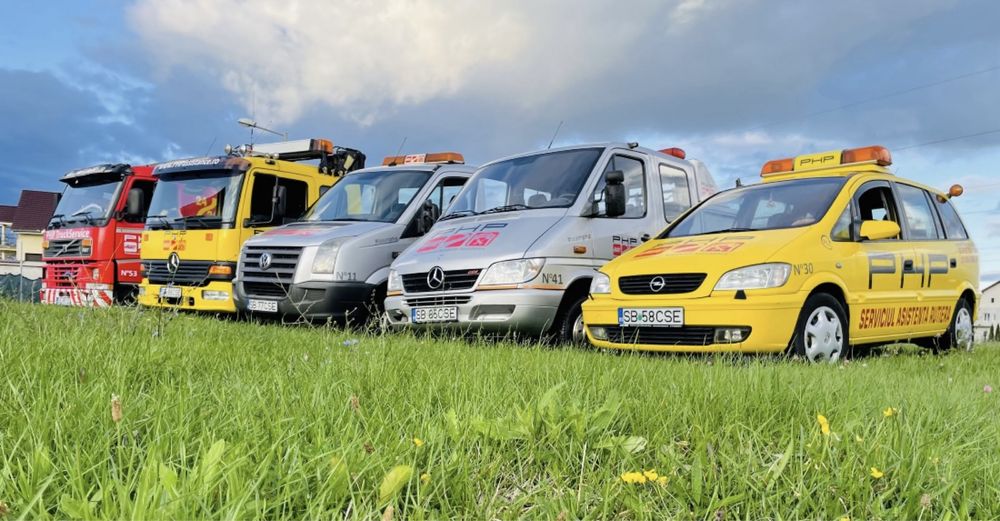 Asistenta rutiera Tractari auto Sibiu Ajutor auto Ridicari cu macara