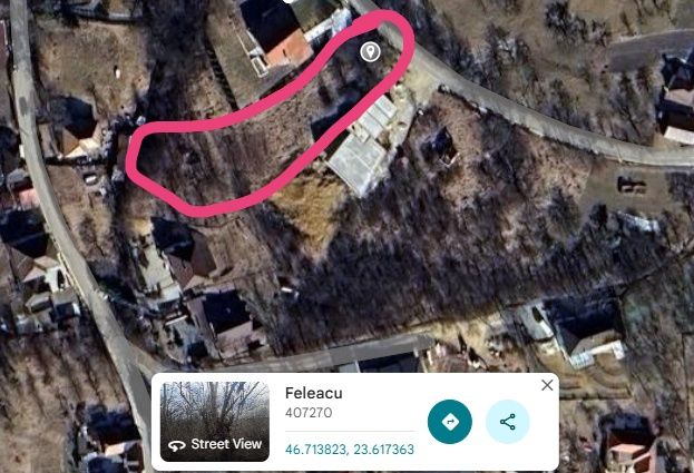 Teren intravilan pentru casa/duplex Feleacu, construibil