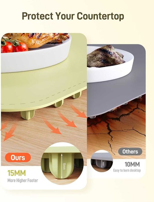 Подложка за затопляне на храна - 8-температурен електрически поднос