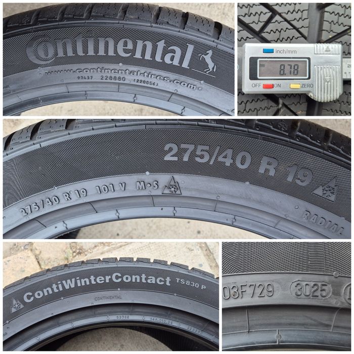 O bucată 275/285 40 R19 M+S iarnă - una Continental Pirelli Michelin