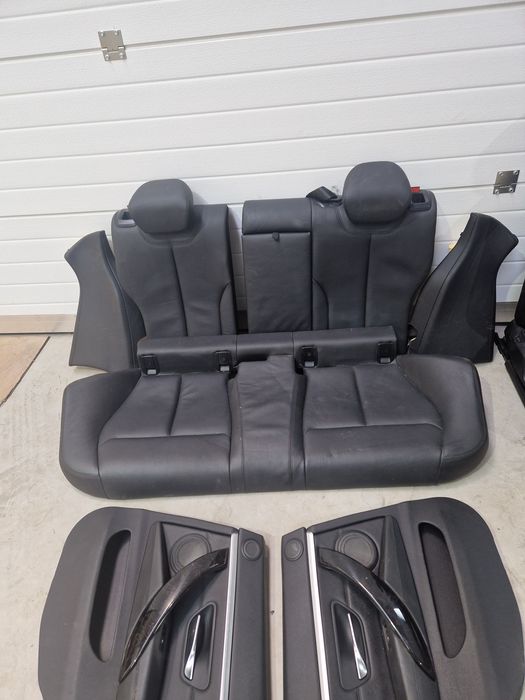 Interior scaune piele neagra sport incalzire bmw seria 4 f36 grancoupe