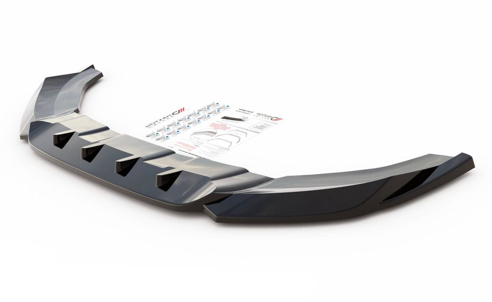 Спойлер за предна S-line броня Maxton design за Audi Q3 (2014-2018)