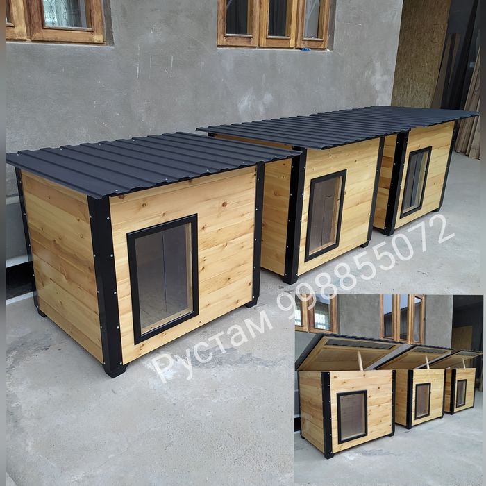 Будка для собак и кошек домик вольер монеж дляживотных Столярный цех