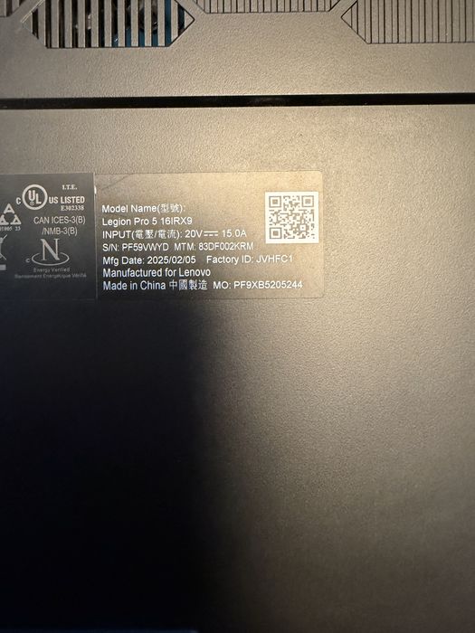 Lenovo legion pro 5