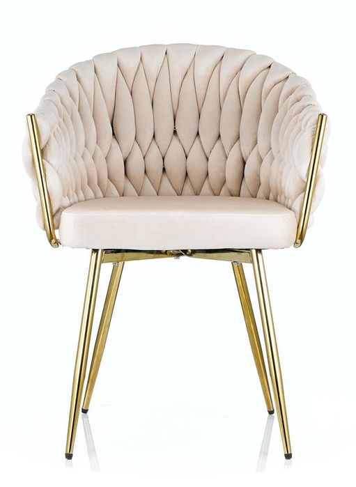 Scaun Chairo - Auriu / Crem