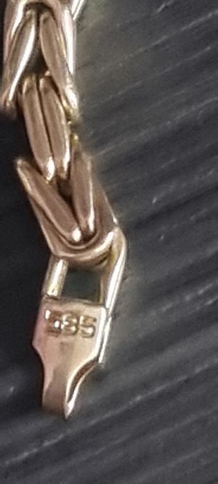 Златен мъжки ланец и гривна