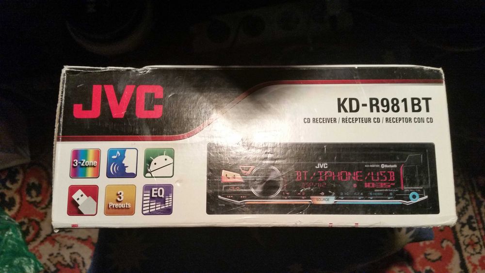 Mp3 auto JVC BLUETOOTH, usb.
