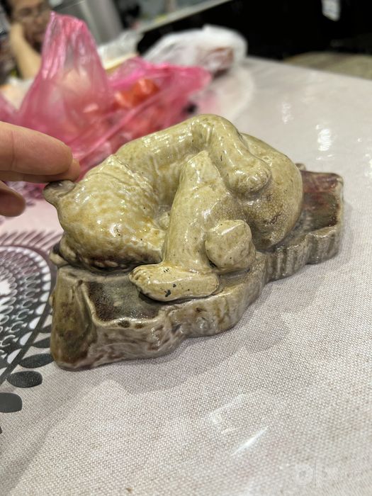 Мишка на льдине майолика