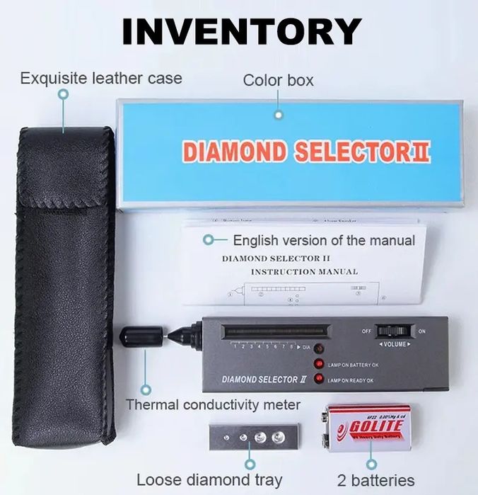 Olmos sinov qurilmasi Diamond Tester Алмазные ювелирные изделия тестер