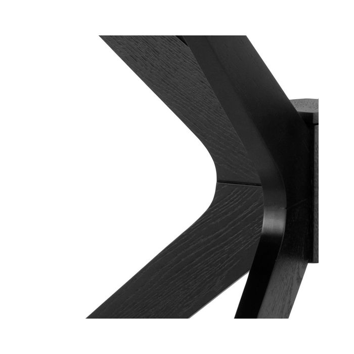 Masa de dining neagra din MDF 105 cm I_Duncan Actona