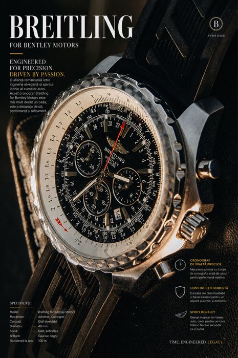 Breitling for Bentley Motors – Ceas elegant, stare impecabilă