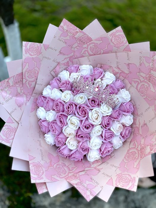 Buchet de flori din sapun