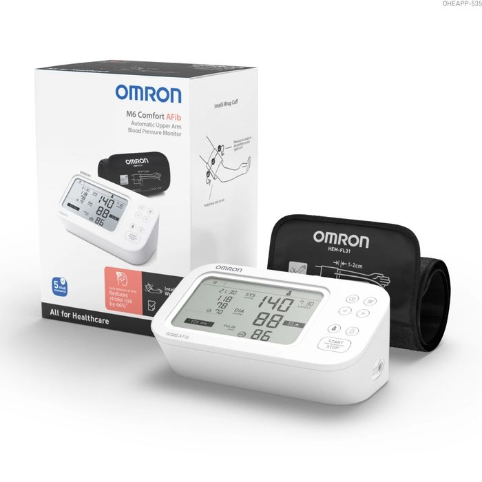 Тонометр Omron M6 Comfort Afib с оригинальным адаптером