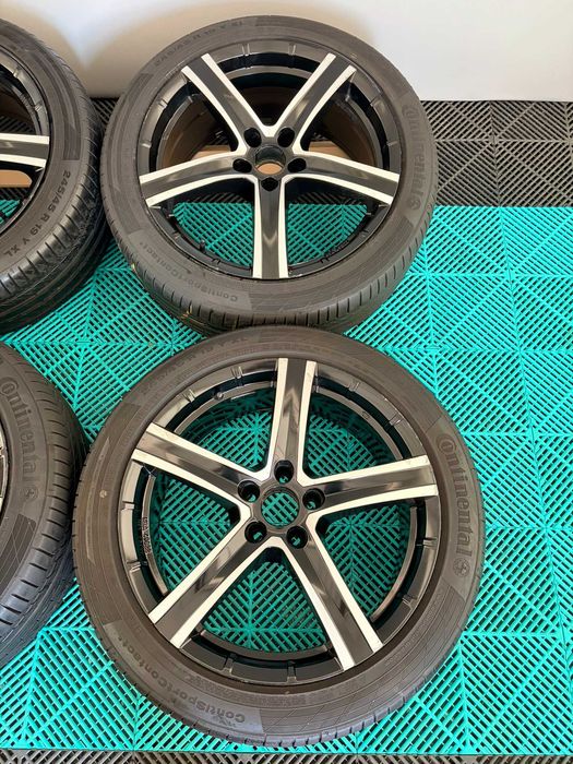 Jante cu anvelope vara 245 45 R19 Continental Sportcontact 5 dot19 7mm Bmw X3 X4 F25 F26 stare foarte buna