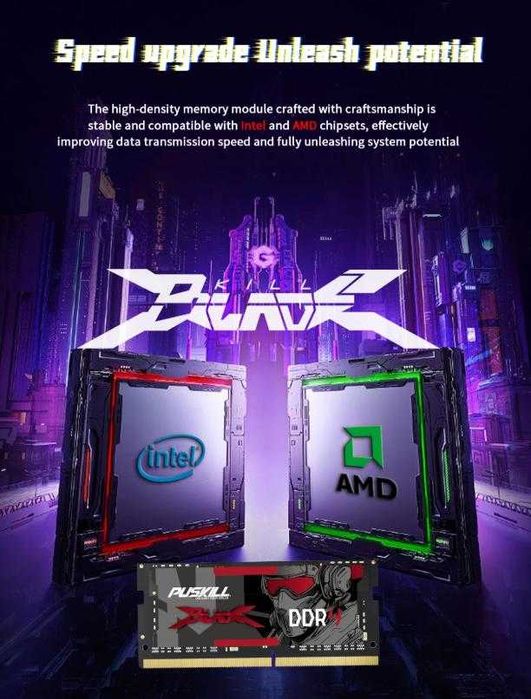 Oперативна Памет за Лаптоп Notebook Преносим Компютър 4GB 8GB DDR3 RAM DDR4 16GB Пълна Съвместимост с Intel/AMD Процесори 260pin 204pin SODIMM SO-DIMM