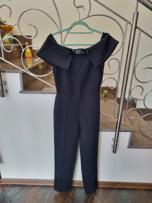 Salopeta Poema eleganta de ocazie lunga neagra S(36) nouă.