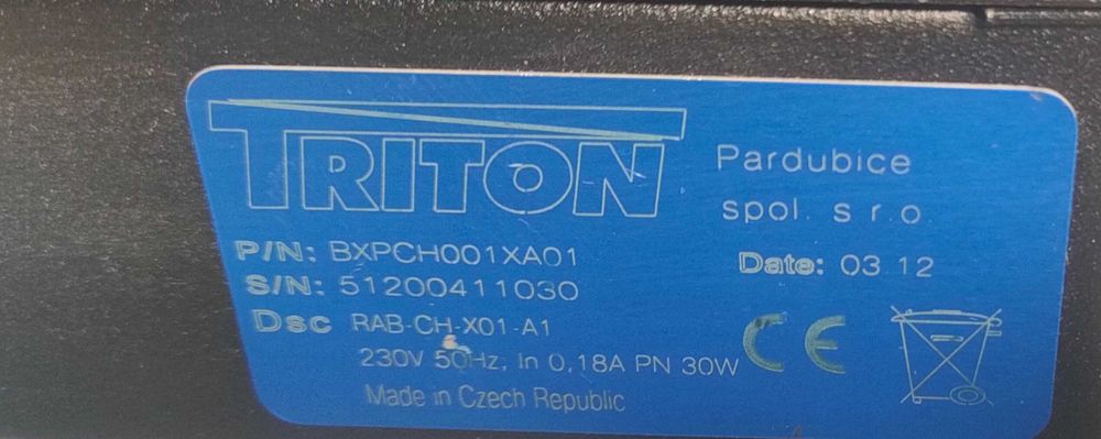 Triton охладител за шкаф RM2u-19“, гаранция, цената е с вкл. ДДС