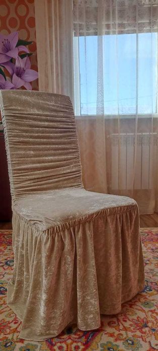 Чехлы для стульев из велюра