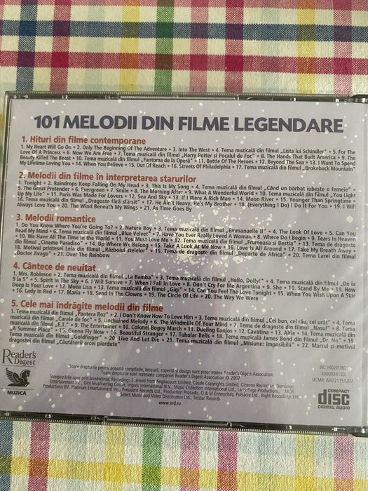 Album CD Readers cu Melodii legendare din filme