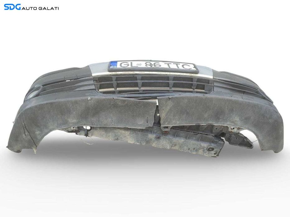 Bara Spoiler Fata Completa cu Grila Emblema si Spalatoare Far Faruri Volkswagen Touran 1T2 2006 - 2010 Culoare LC9X Cod 1T0807221DL [LN0252]
