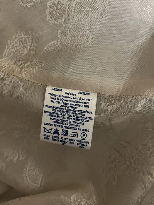 Вълнено палто Ted Baker