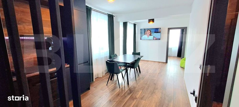 Apartament cu 3 camere, 50 mp, la etajul 2, cu balcon, in zona Tineret — fotografia 1