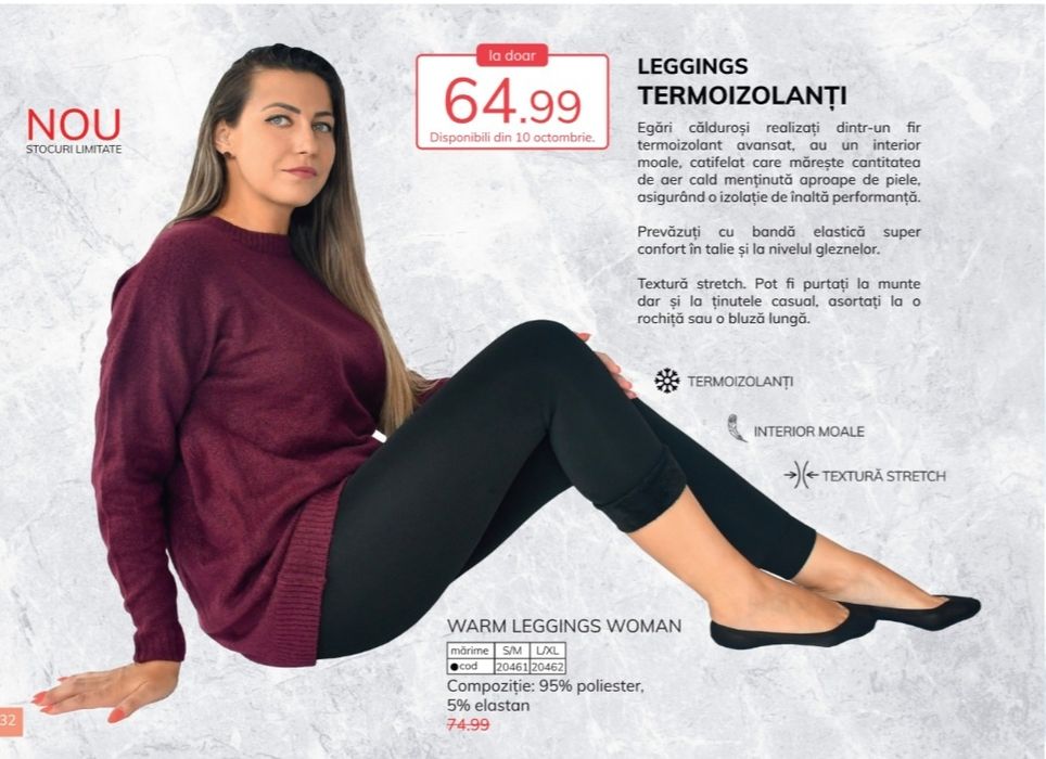 Colanti termoizolanti, S/M, L/XL