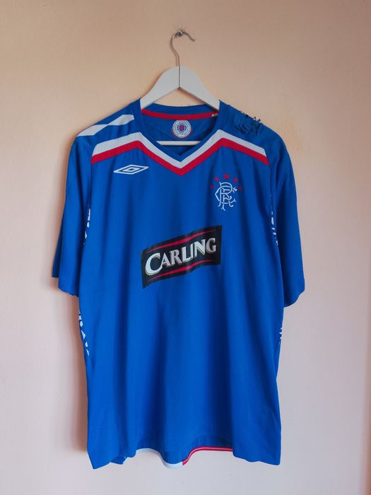 Tricou Fotbal de Colectie Glasgow Rangers UEFA Cup Final 2008 #6 Ferguson