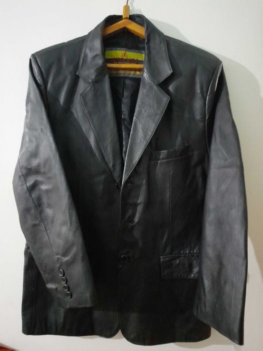 Пиджак  кожанный