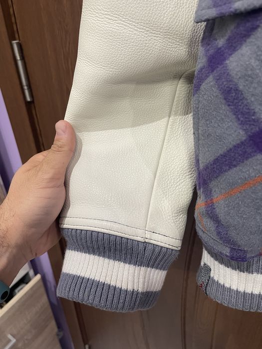 M Яке Nike Air Jordan Plaid Letterman Destroyer Varsity Bomber Jacket