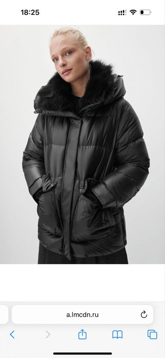 Зимний пуховик massimo dutti