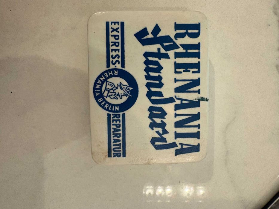 Cutie plastic petece bicicleta Rhenania Standard anii 60 vintage