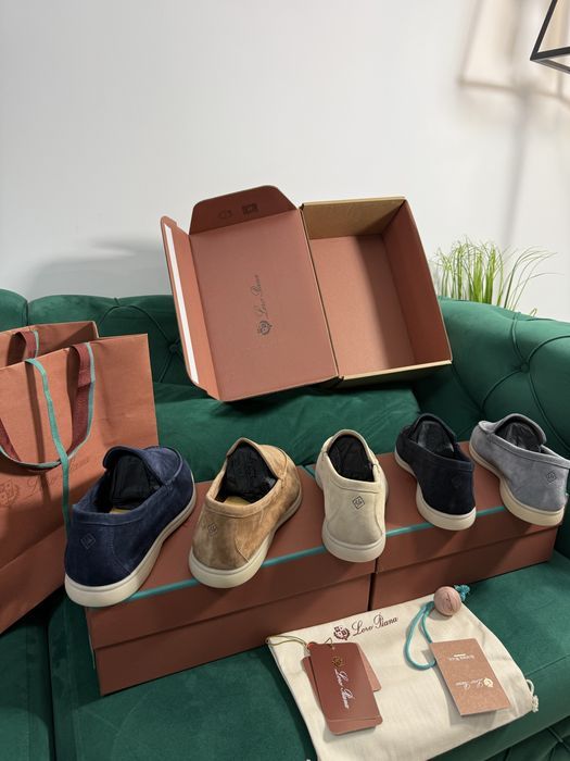 Mocasini Loro Piana piele naturala 100% Full Box colectie noua